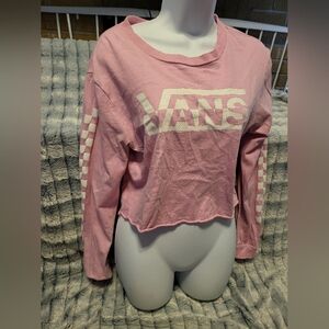 Vans long sleeve crop top small